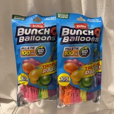 Zuru Bunch O Balloons TROPICAL PARTY 200 Self-Sealing Water Balloons No Tie