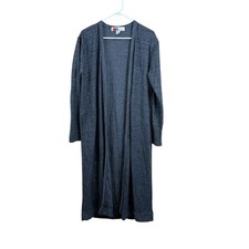 Free People Beach Bicoastal Duster Cardigan Gray Sz M Relaxed Pockets Boho