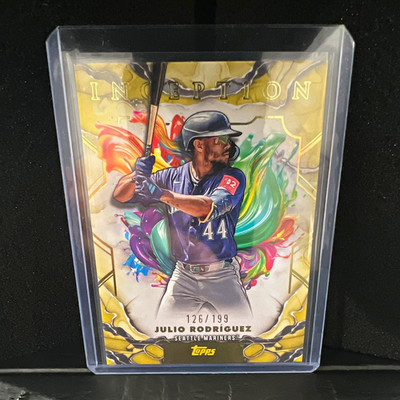 Topps 2025 Inception Julio Rodríguez Yellow #74 Mariners (126/199)