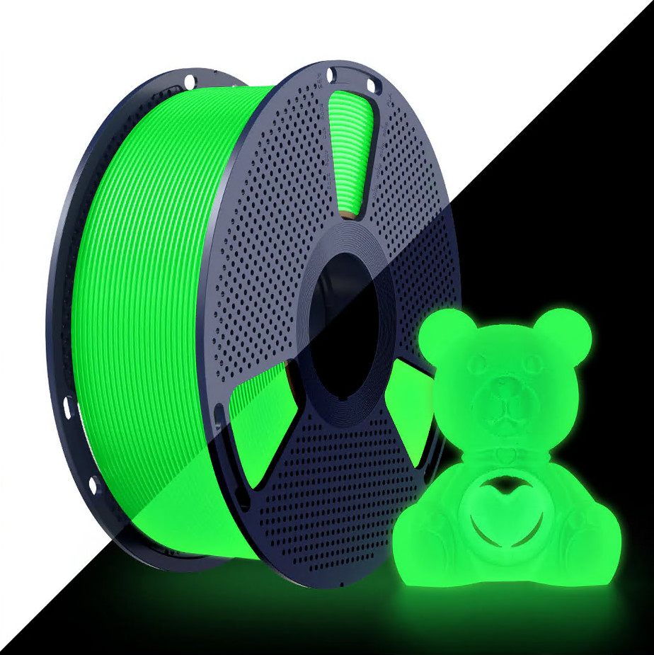 SUNLU 1.75mm PETG Glühen im dunklen Filament leuchtenden PETG für 3D-Drucker 1KG