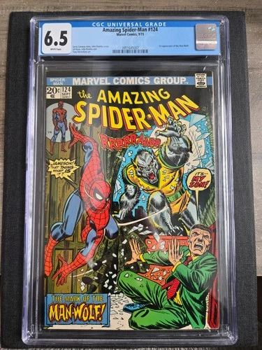 Amazing Spider-Man #124 CGC 6.5 1973 1st app. Man-Wolf