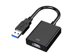 4inch USB 3 Type A Male to HDMI 1080P Female Adapter/Converter Cable