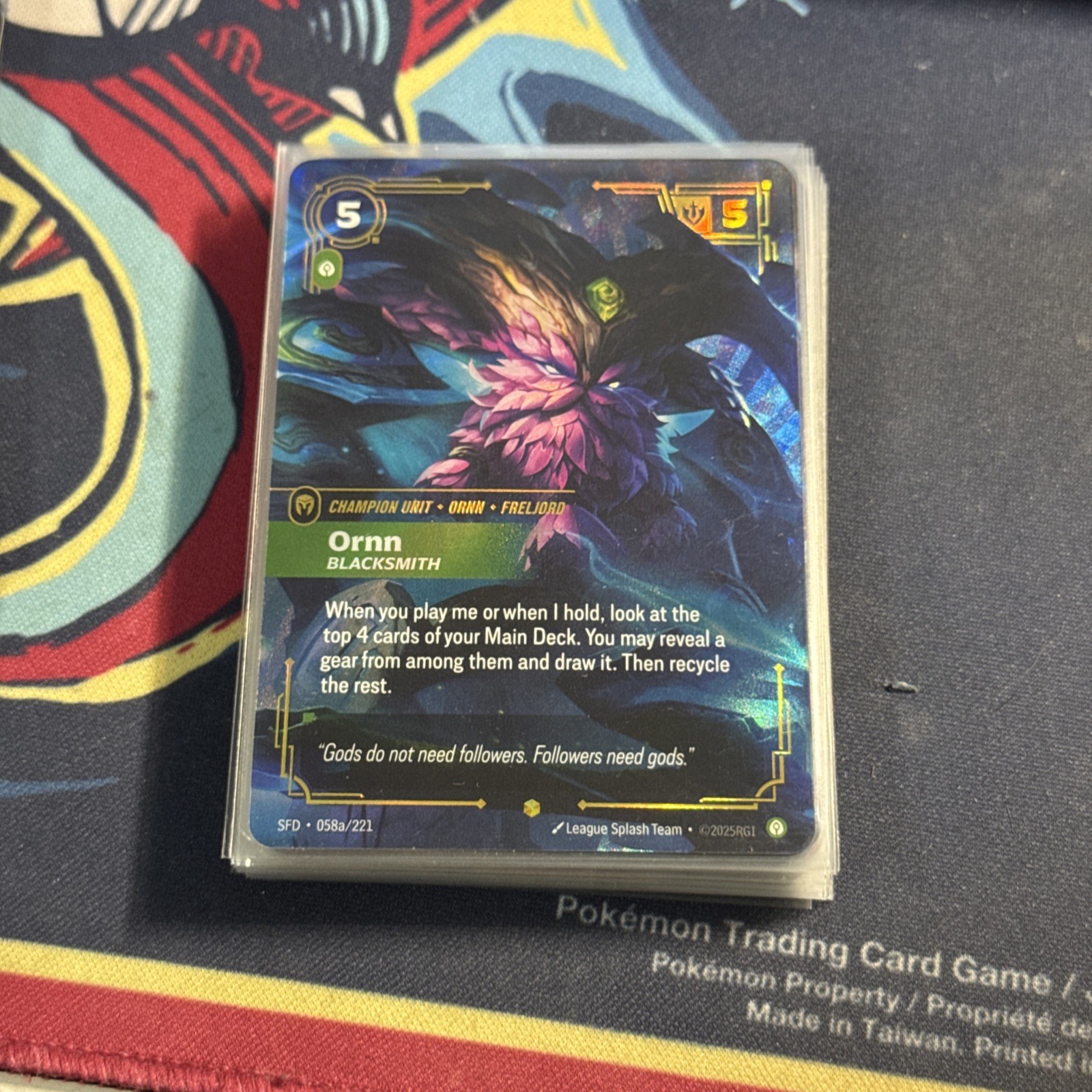 Riftbound Ornn - Blacksmith Alt-Art SFD 058a/221 NM