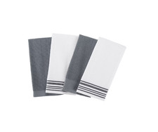 Mainstays 4-Pack 16”x26” Woven Kitchen Towel Set, Grey.
