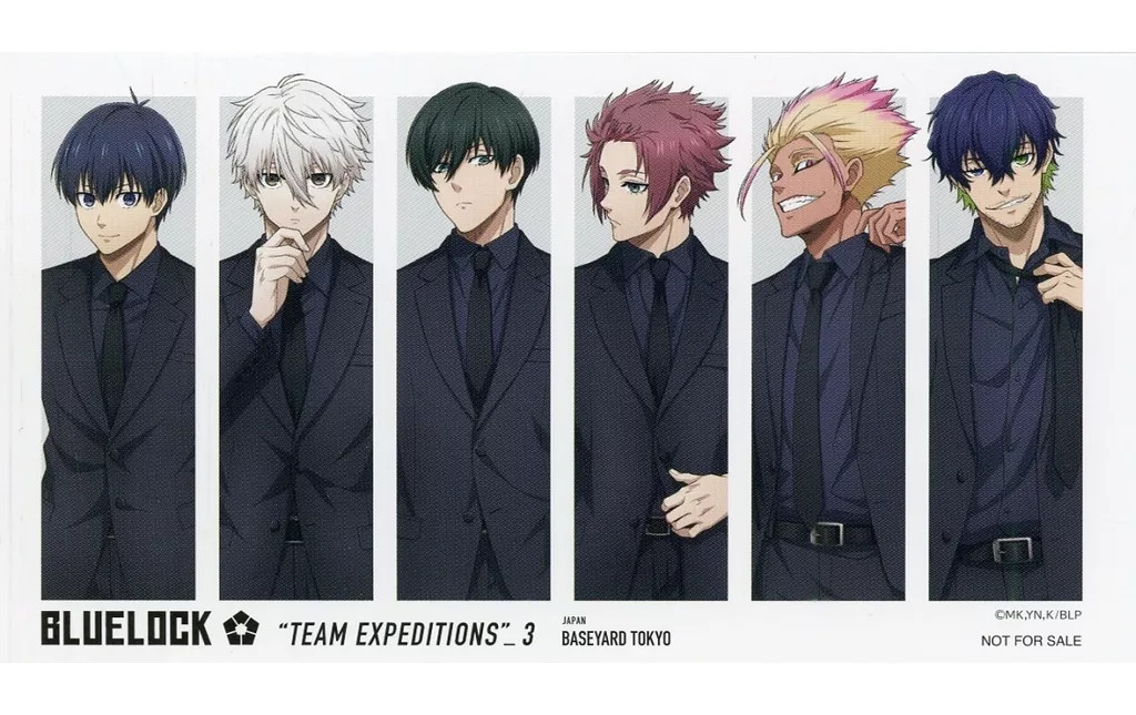 Colección de tarjetas de personajes Blue Lock KV tarjeta de arte TV anime pop up especial