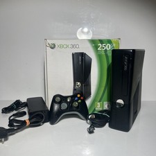 Xbox 360 Slim 250 Gb Boxed Console - Tested Working - Good Bundle