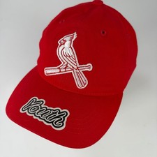 MLB St. Louis Cardinals Baseball Cap Boys Youth Red Adjustable Cotton