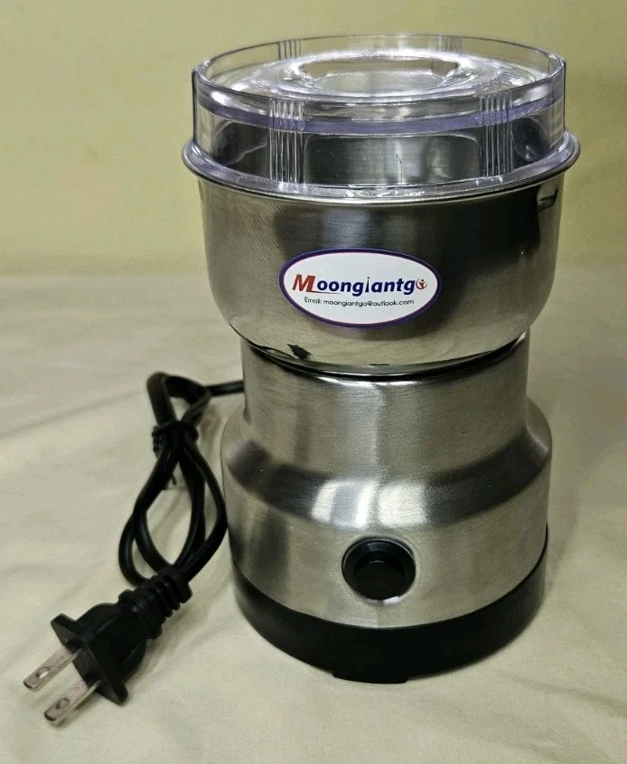 Moongiantgo Coffee Grinder, 200W Electric Mini Spice Grinder, 10s Fast Grinding