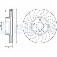 2X Bremsscheibe Delphi BG9234C FüR F21 F80 F30 BMW 1Er F20 3Er Touring F31 4Er