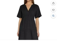 Gap Gauze Dress Black - Size XS