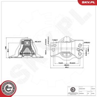 Esen SKV Motorlager Rechts Passend FüR Dacia Logan Renault Logan Megane ScÉNic