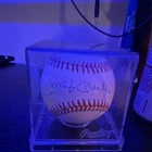 Mickey Mantle Signed Official American League Baseball New York Yankees Ball