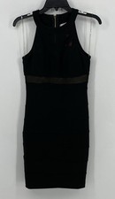 Honey And Rose Preowned Women’s Bodycon Black Sleeveless Dress Medium