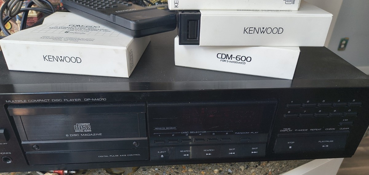 Vintage Kenwood 6 Disc Magazine CD Player Changer Dp-m4010 for