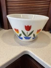 Vintage Anchor Hocking Fire-King White Bowl w/Tulip Pattern