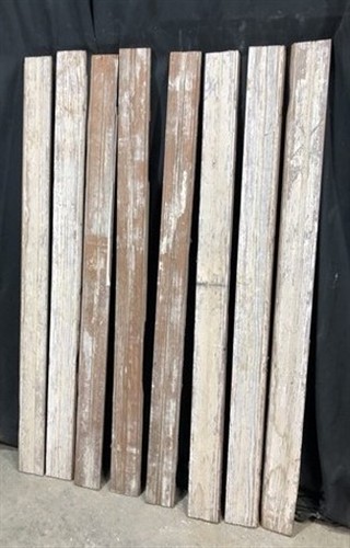 8 Reclaimed Wainscoting Bead Board Pieces, Architectural Salvage Vintage A60,