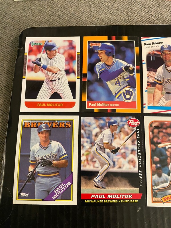 (14) Paul Molitor Lot Milwaukee Brewers Minnesota Twins HOF
