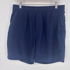 Rhone Mako Shorts Mens M Navy Blue Athletic Gym Performance Training Athleisure