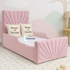 Kids Single Bed Frame Sturdy Wooden Design Comfortable and Safe Sleep - UK Made