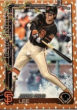 2025 Topps Holiday - Jung-Hoo Lee #H128 Gold Holiday Lights