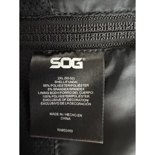 SOG Tactical Softshell Jacket Men's 2XL Black Full Zip Utility Coat EUC image 10