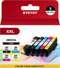 PGI-280XXL/CLI-281XXL Compatible Ink Cartridge Replacement for Canon Ink 280 and