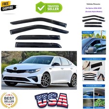 Window Visor Compatible with Kia Optima 2016-2020 Excludes Hybrid Models, 4PC...