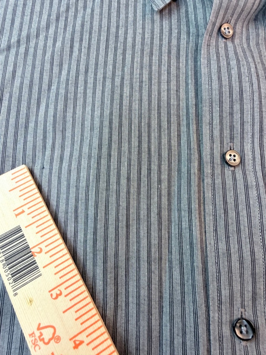 blue gray dress shirt Athletic Fit Dress Shirt in Steel Blue M