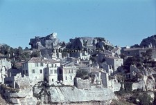 Orig. FARBDIA Foto Paonrama von LES BAUX-DE-PROVENCE b. Arles Frankreich 1944