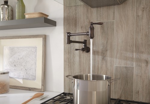 Delta 1177LF Traditional Wall Mounted Pot Filler - Arctic Stainless - Picture 9 of 10