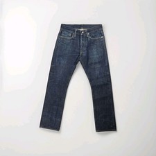 RRL Ralph Lauren Slim Fit Inky Blue Selvedge Denim Jeans 30 Made In USA