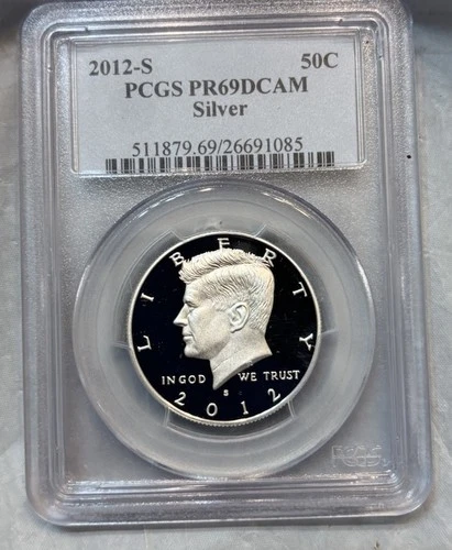 2012 S PCGS PR69 DCAM - Silver Kennedy Half Dollar 50c US Coin