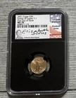 2021 $5 Gold Eagle Type 1 First Day of Issue NGC MS 70 Signed Elizabeth Jones
