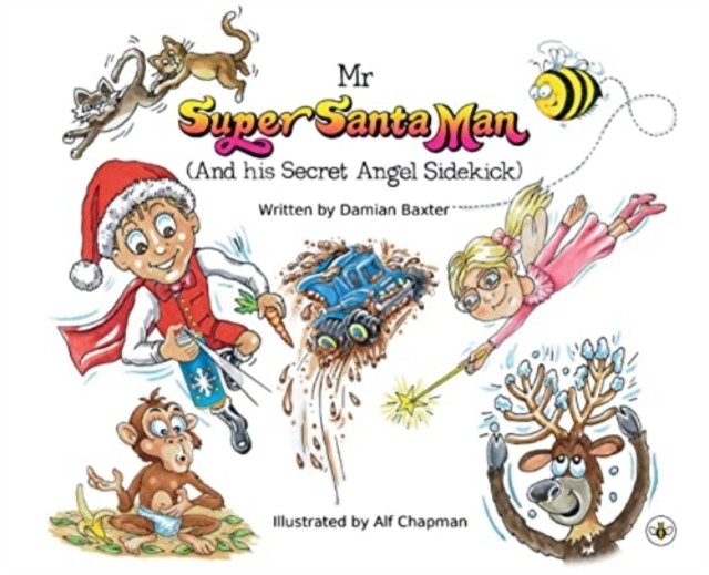 Mr Super Santa Man (and his secret Angel sidekick) by Damian Baxter