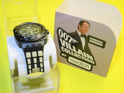 Swatch James Bond 007 Special - QUANTUM OF SOLANCE / DOMINIC GREENE - NEU & OVP