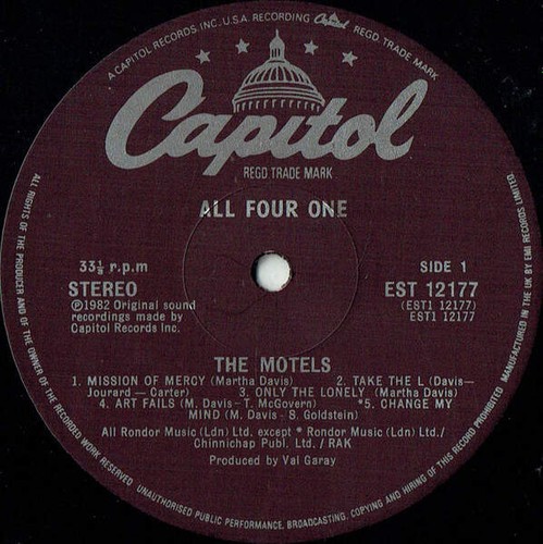 The Motels - All Four One (VINYL) - Picture 3 of 6