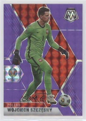 2021 Mosaic UEFA Euro 2020 Fluorescent Purple Prizm 30/70 Wojciech Szczesny 08x2