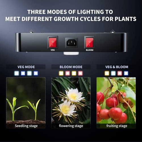 Efficient 100W Full Spectrum LED Grow Light with Remote Control and Cooling - Picture 4 of 8