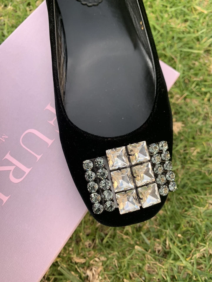 FURLA Women Ballet Embelished Flats Sz 38 Be Seen In Comfort & Celebration - Image 2 of 4