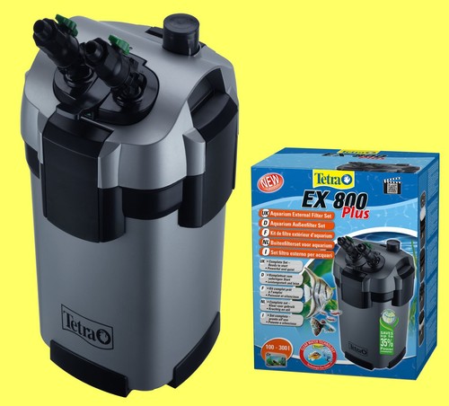 Tetra EX 800 plus Aquarium Außenfilter inkl Filtermaterial für Aquarien 100-300L