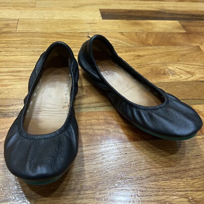 Tieks Matte Black Foldable Ballet Flats Shoes Women's US