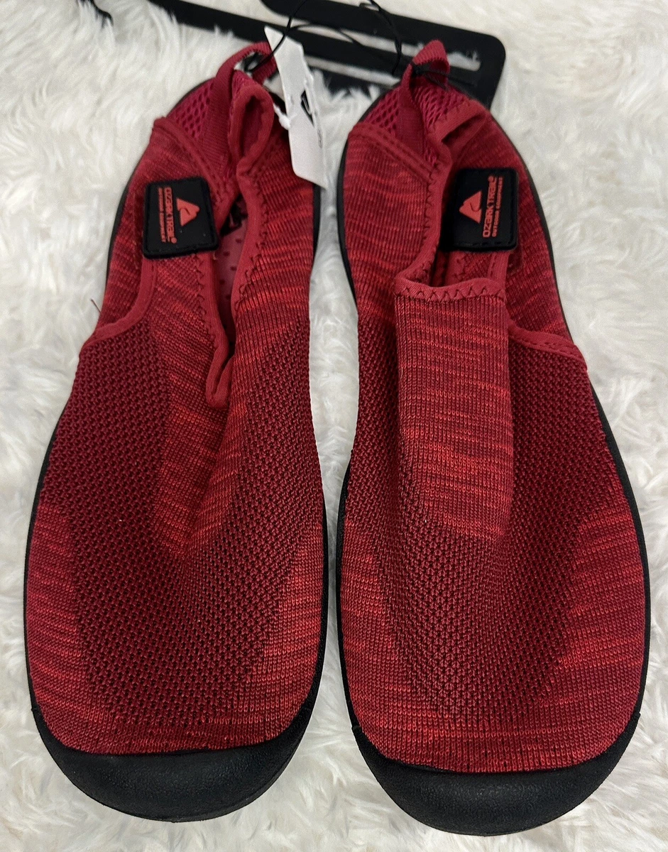 Men s Water Shoes Red Beach River Water Shoes Active Mens Size 7 8 NEW
