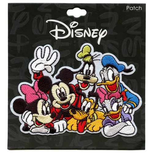 Disney Mickey and Friends Patch Classic Group Embroidered Iron On - Picture 2 of 3