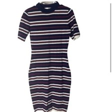 J.O.A. Bodycon Striped Sweater Dresssz M
