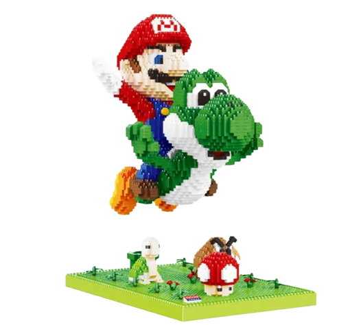 Super Mario Bros Yoshi 3330 micro bloques de construccion