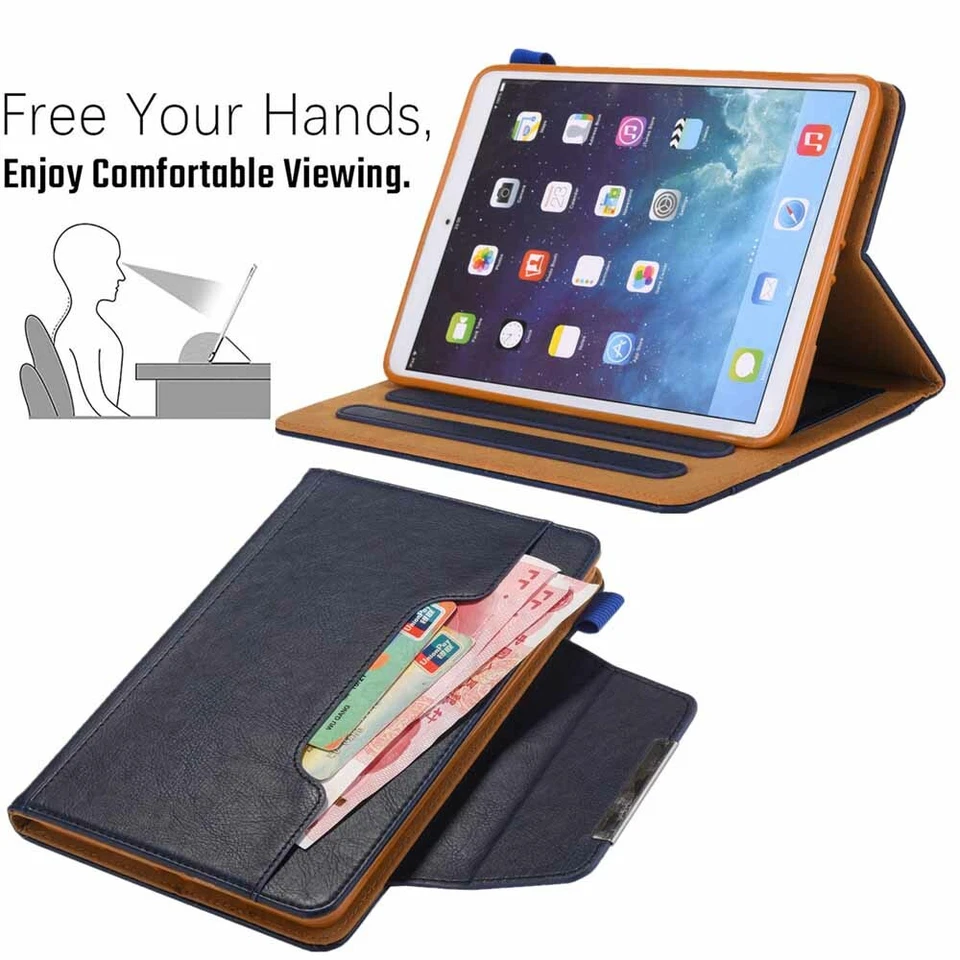 For iPad 9th 8th 7th 6th 5th Gen/Mini 6/Air/Pro Magnetic Flip Leather Case Cover - Image 3 of 4