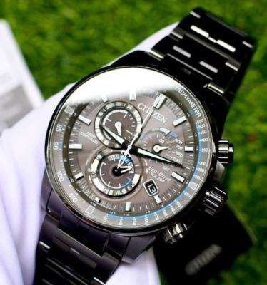 Citizen Sapphire Chronograph Gray Dial CB5887-55H PCAT Eco-Drive