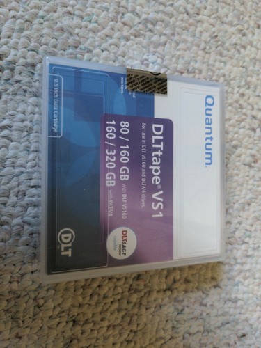 Genuine New Quantum Data Tape DLT Tape VS1 160 GB Cartridge (DLT VS160)