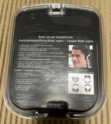 Brand New Bose Triport OE On-Ear Headphones - Black/Silver Still