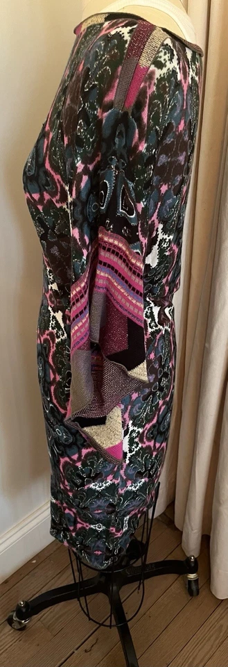 CUSTO Barcelona Fine Knit Dress Multicolour /metallic Size s - Image 4 of 4